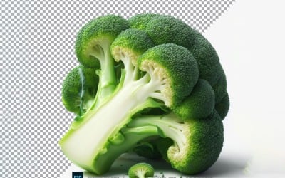 Broccoli Fresh Vegetable Transparent background 03