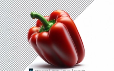 Paprika čerstvá zelenina průhledné pozadí 16