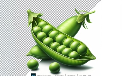 Judía verde Verdura fresca Fondo transparente 14