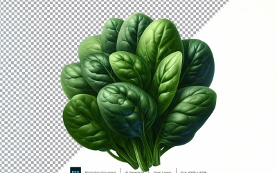 Épinards Légumes Frais Fond Transparent 04
