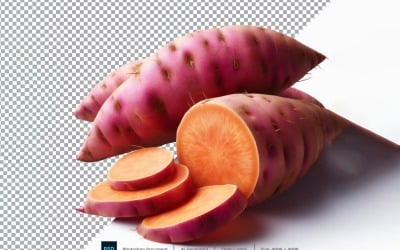 Sötpotatis färska grönsaker Transparent bakgrund 03