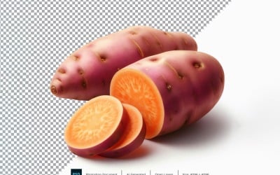 Sötpotatis färska grönsaker Transparent bakgrund 06