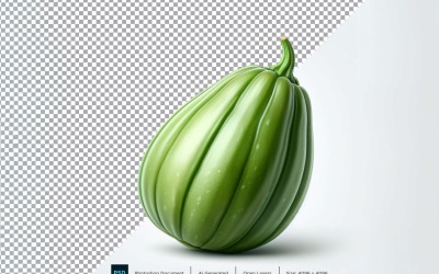 Apfelkürbis, frisches Gemüse, transparenter Hintergrund 11