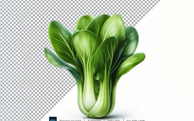 Bok Choy friss zöldség átlátszó háttér 01