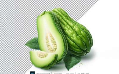 Chayote Fresh Vegetable Transparent background 04
