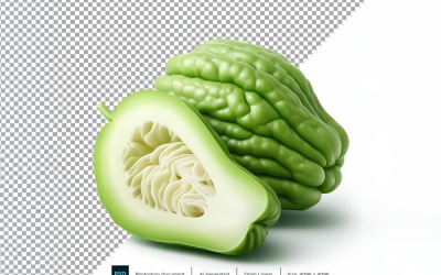Chayote Fresh Vegetable Transparent background  05