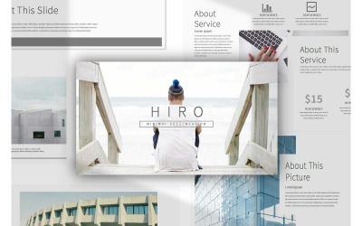 Hiro minimale PowerPoint-presentatiesjabloon