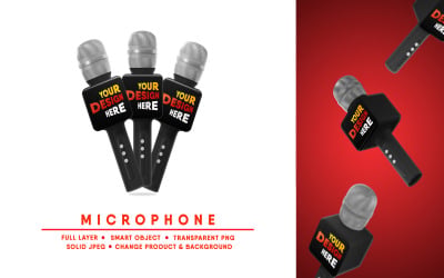 Mikrofon-Mockup I leicht editierbar