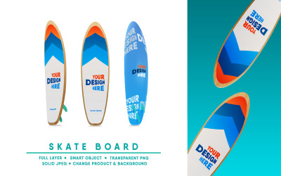 Skate Board Mockup I Easy Editable