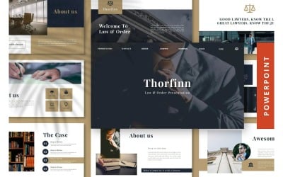 Thorfinn - Modello di presentazione PowerPoint per avvocato