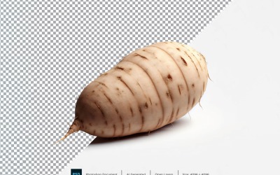 Yamswurzel, frisches Gemüse, transparenter Hintergrund 05
