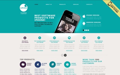 Software Company Website Template Web Sitesi #40477
