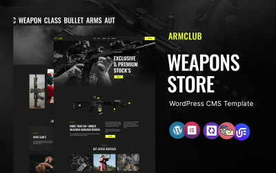 Armclub - Thème WordPress Elementor pour le magasin d&amp;#39;armes