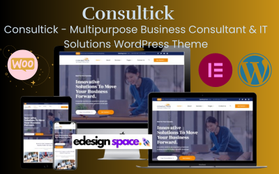 Consultack - Tema de WordPress para consultor de negocios multipropósito y soluciones de TI