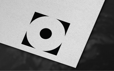 Design unico del modello di logo della lettera O