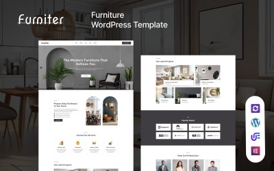 Furniter - Bútorgyártás és lakberendezés WordPress Elementor sablon