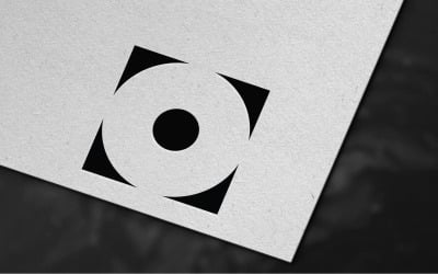 Unik O-bokstavslogotypmalldesign