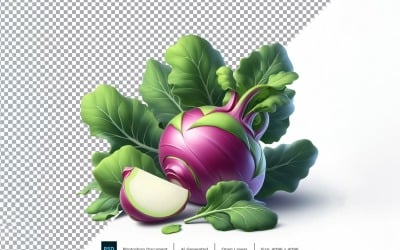 Kohlrabi Fresh Vegetable Transparent background 02