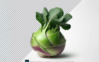 Kohlrabi Fresh Vegetable Transparent background 05