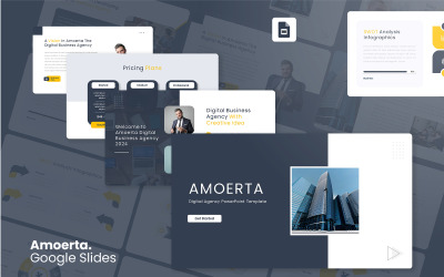 Amoerta – Google Slides-sjabloon voor digitaal bureau