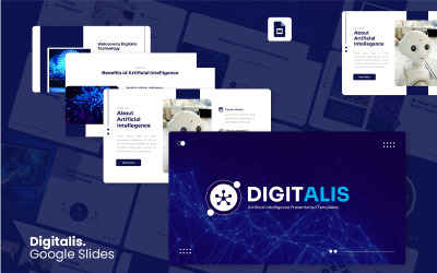 Digitalis – AI Google Slides-sjabloon