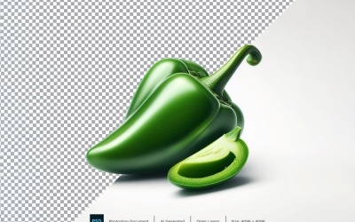 Green chilli Fresh Vegetable Transparent background 01
