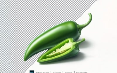 Green chilli Fresh Vegetable Transparent background 08