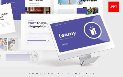 Learny – Vzdělávání PowerPoint šablona