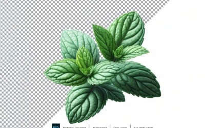Mint färska grönsaker Transparent bakgrund 07