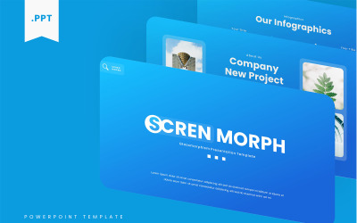 Scren Morph – Шаблон PowerPoint Glassmorphism