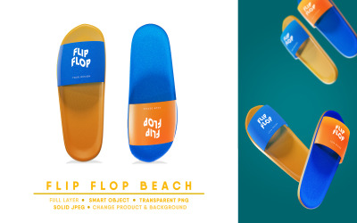 Flip Flop Beach Mockup I Легко редагований