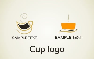 Logo de tasse à café pour site Web et application