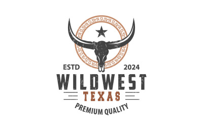 Longhorn Tier Logo Design Vintage V15