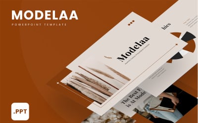 Modelaa - Modello PowerPoint di estetica della moda