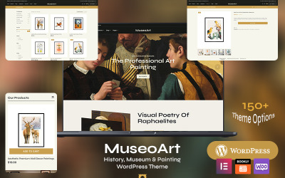 MuseoArt – тема WordPress для живопису, галереї, музею, вінтажу, мистецтва