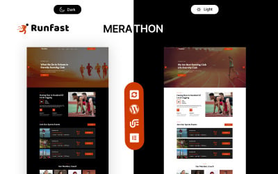 Runfast - Sportklub, Edző és Futóklub WordPress Elementor Témá