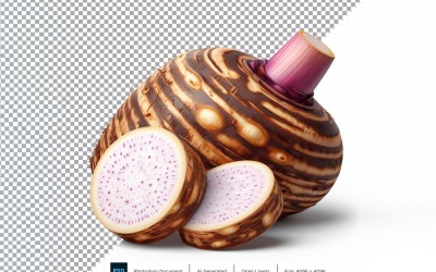 Taro Roots Fresh Vegetable Transparent background 10