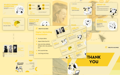 Creative Machinez 数字广告 Powerpoint 演示模板