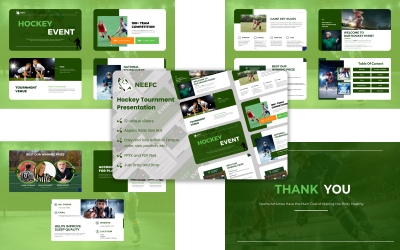 NEEFC Hockey Powerpoint-Präsentationsvorlage