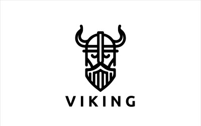 Modello vettoriale di disegno del logo Viking V41