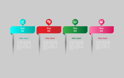 İstatistiksel iş infografik öğesi şablonu.