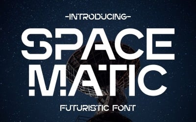 Space Matic - Футуристический шрифт