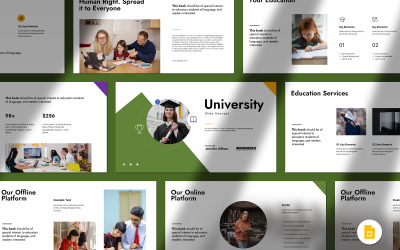Szablon prezentacji Googleslajdów na Uniwersytecie Edukacyjnym