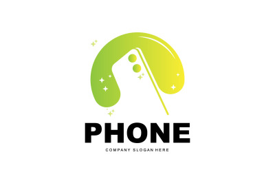 Smartphone Logo Vector Diseño Teléfono ModernoV37