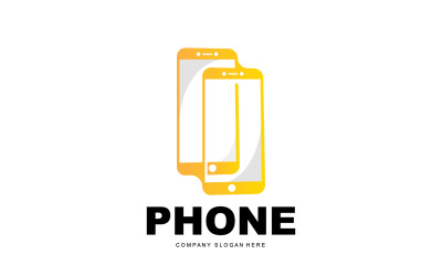 Smartphone Logo Vector Modern Phone DesignV26
