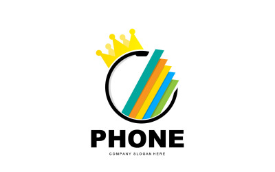 Smartphone Logo Vector moderní telefon DesignV47
