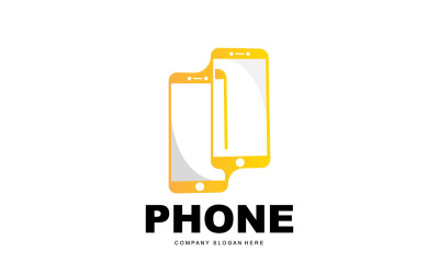 Smartphone Logo vettoriale telefono moderno DesignV25