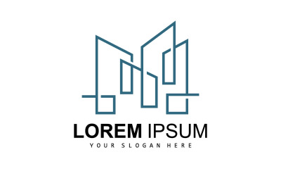 Bâtiment Immobilier Logo Vector DesignV13