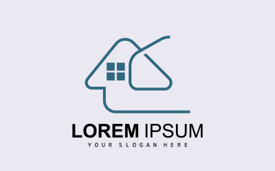 Bâtiment Immobilier Logo Vector DesignV4