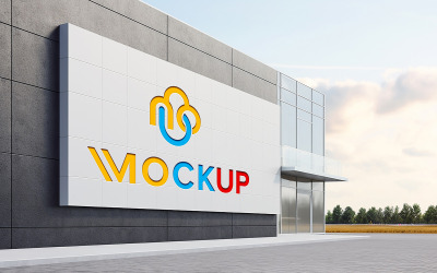 Luxury debossed logo mockup